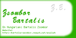 zsombor bartalis business card